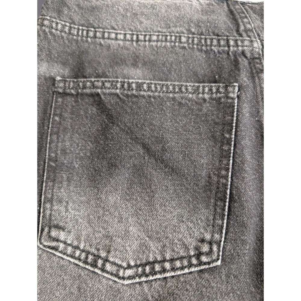 Fashion Nova Wide Leg Jeans Charcoal Wash Gray Cotton Mid Rise FN11221 Size 3 - Picture 7 of 11